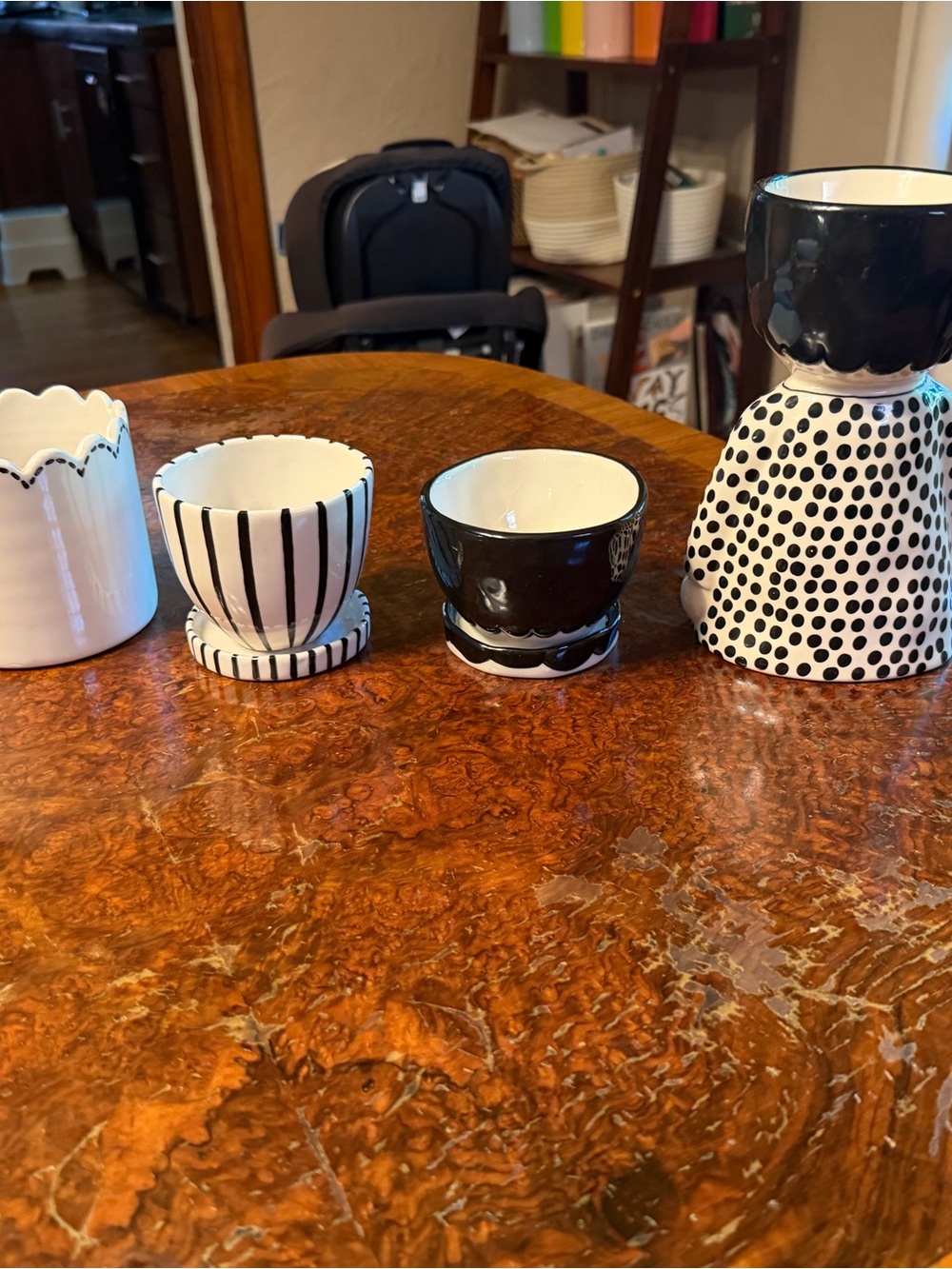 Anthropologie Kinska Face Pots Complete Set - Picture 8 of 16